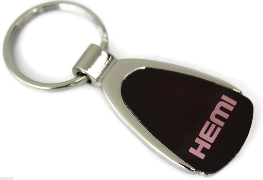 Burgundy HEMI Tear Drop Key Chain - Click Image to Close